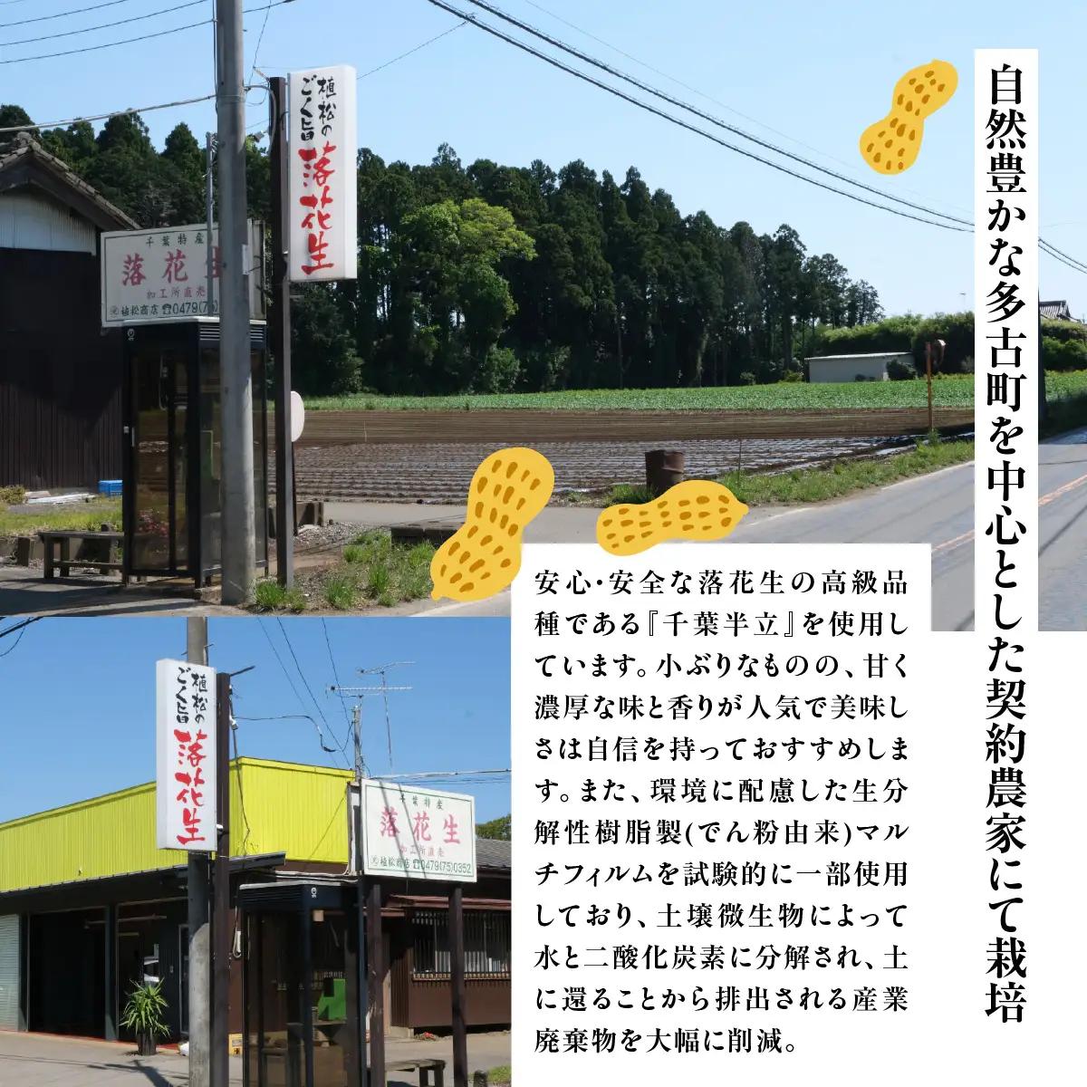 千葉特産　高級品種[千葉半立]植松のごく旨落花生　味付き5種詰め合わせセット_菓子・スイーツ 和菓子    野菜 豆  まめ マメ【配送不可地域：離島・沖縄県】 TAKF052