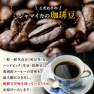 老舗珈琲店『珈琲堂ジャマイカ』が贈る、店主厳選！「本格ストレートコーヒーセット」（100g×4種）／自家焙煎  コーヒー 珈琲 詰め合わせ 飲み比べ マンデリン キリマンジャロ ブラジル モカ【A-1