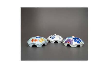 有田焼 抗菌 排水口カバー アンブレラ 3個セット【東洋セラミックス】花柄 ポピー 金魚 花ちる里 インテリア 抗菌 蛇口 洗面台 おしゃれ 可愛い カラフル 11000円 A11-93