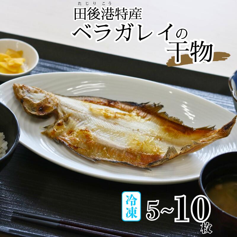 【ふるさと納税】田後漁港特産ベラガレイ干物セット 田後漁港特産 5～10枚｜鳥取県 岩美町 カレイ ひもの 魚介 魚