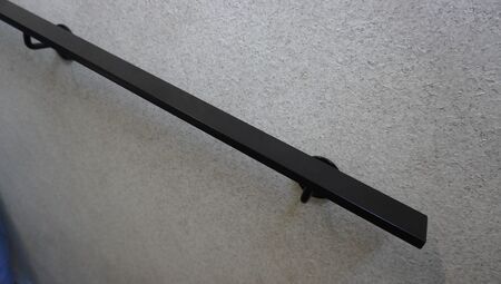 アイアン手摺（ブラック、幅1000～1500mm、10mm単位でオーダー可能！）（2147）