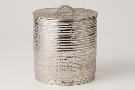 プラチナ巻水指　作者：山下　眞喜 【0032-062】陶芸 工芸品 陶器 茶道具 皿 鉢 美濃桃山陶 焼き物