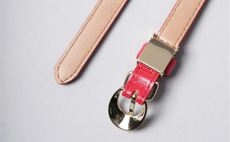 [bell la bell] レディース細ベルト (カラー：レッド)