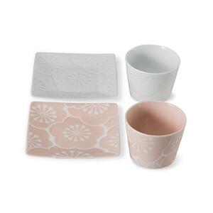 【AB409】【波佐見焼】茶菓ペアセット はふり 【西海陶器】 １ 52858