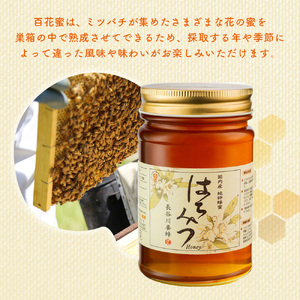 国産 はちみつ 百花蜜 420g 長谷川養蜂 希少 ハチミツ 蜂蜜 ハニー honey 純粋はちみつ 養蜂 純はちみつ 天然はちみつ 蜜 ヨーグルト 朝食 瓶 防災 備蓄 保存食 三重県 南伊勢町 伊