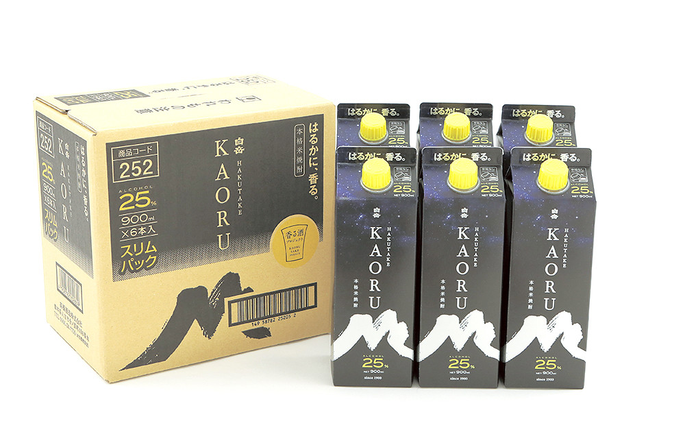 
                  本格米焼酎「白岳KAORUパック900ml」6本セット	
                