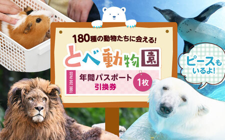 入場券 とべ動物園 年間パスポート 1枚 動物園 体験 観光 BJCA002