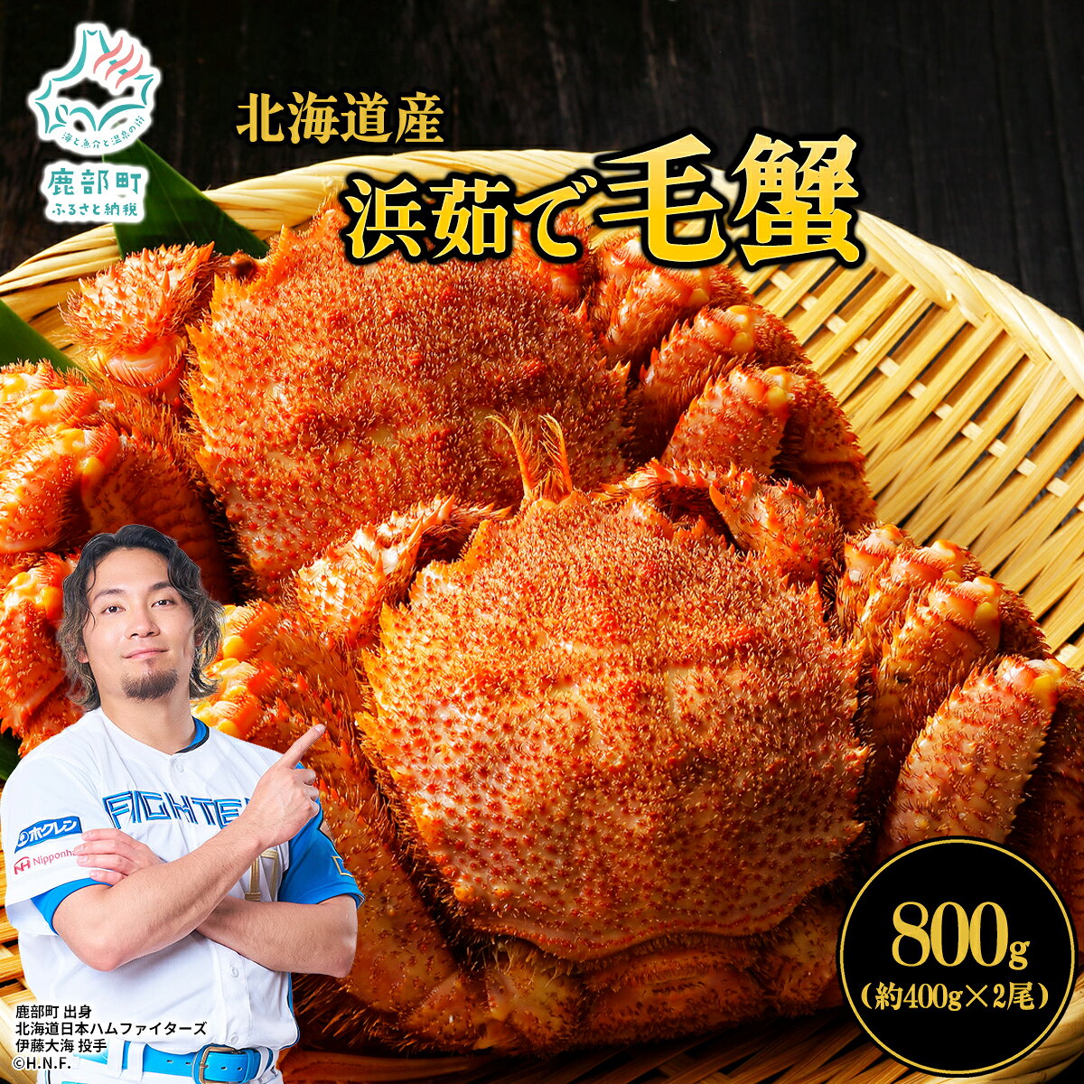 【ふるさと納税】毛ガニ 北海道産 毛がに 2尾 ボイル済み 約800g（約400g×2尾） 蟹 カニ かに かにみそ かにしゃぶ 冷凍 海鮮 魚介 海産物 送料無料