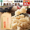 【ふるさと納税】米 秋田県産 あきたこまち【玄米】30kg ×1袋 令和6年 秋田県 藤里町