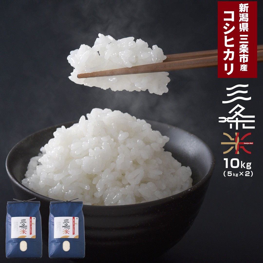 
            新潟県三条市産 コシヒカリ 三条米 10kg 令和7年産 一人暮らし 【016S035】
          