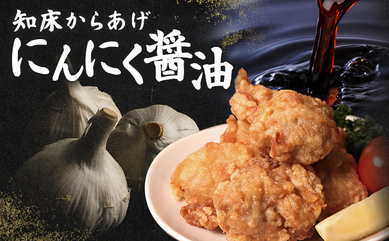 レンジで簡単 知床からあげ にんにく醤油 もも肉 750gセット | オンライン申請 ふるさと納税 北海道 中標津 唐揚げ 250g×3パック にんにく 醤油 レンチン 揚げたて 冷凍食品 時短 調理