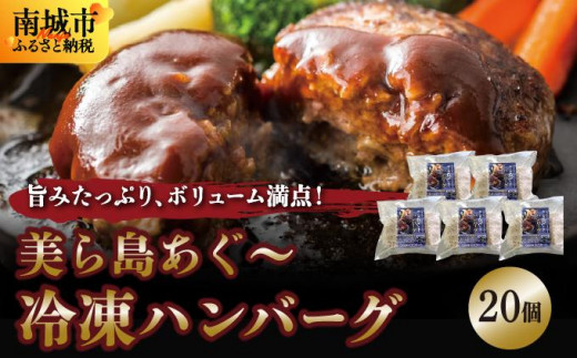 
            【美ら島あぐ～】冷凍ハンバーグ （20個入り）
          
