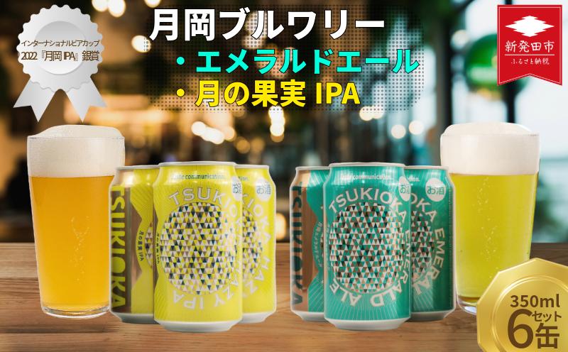 
            【飲み比べ】クラフトビール2種 350ml 計6本セット [エメラルドエール 350ml 3缶][月の果実IPA 350ml 3缶] 月岡ブルワリー brewery 醸造所 地ビール ギフト プレゼント 女性 初心者 ホップ マスカット グレープフルーツ フルーツ フルーツエール 苦味 苦み 新潟県 新発田市 shinbo017
          