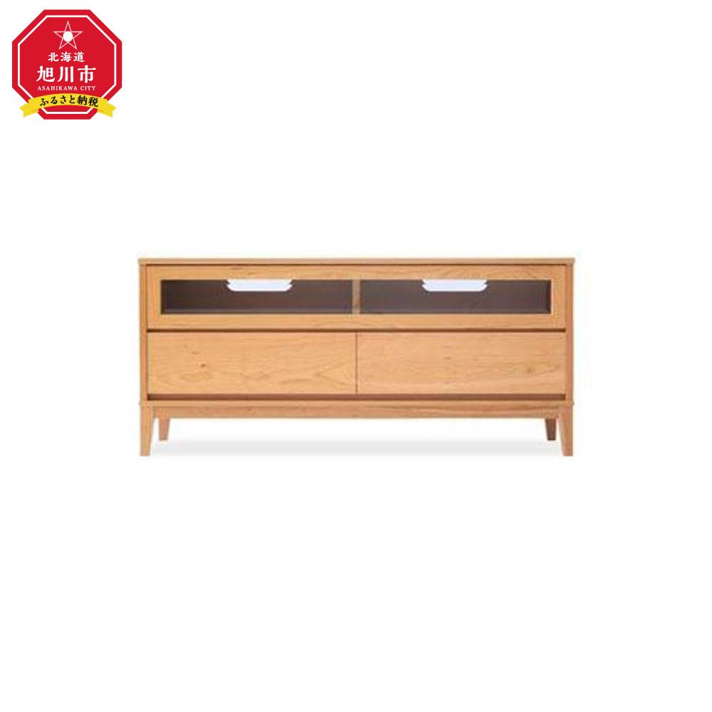 【ふるさと納税】旭川家具 MUKU工房オリジナル ムク TVボード 120 チェリー 【 国産 無垢 インテリア 木製 収納 ナチュラル テレビボード テレビ台 ローボード AVボード リビング 北海道 】 _03238 | インテリア ファニチャー 人気 おすすめ 送料無料