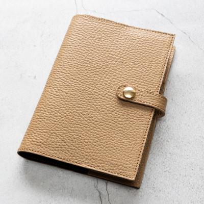 ふるさと納税 大川市 maf pinto  ADRIALINE 手帳&amp;ブックカバーA6 イタリアレザー カプチーノ