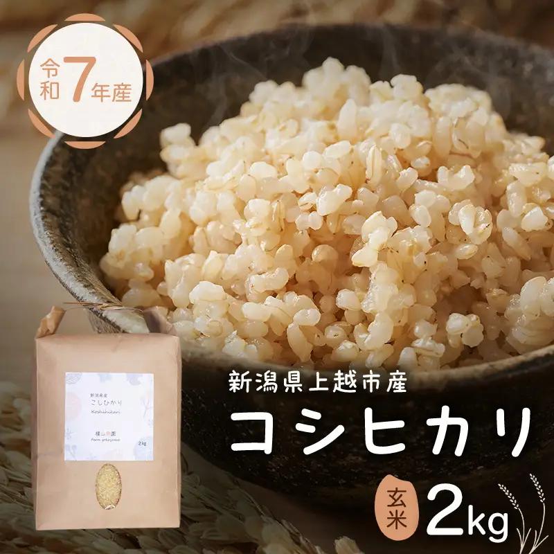 横山農園 コシヒカリ 玄米 コシヒカリ 2kg 令和7年産