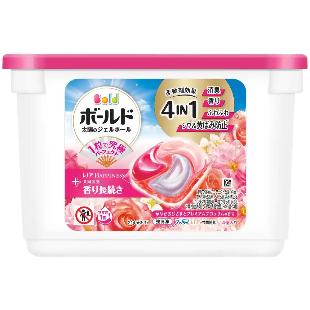ボールド ジェルボール 4D華やかおひさまとプレミアムブロッサムの香り&レノア ハピネス ホワイトティーの香り お試しセット