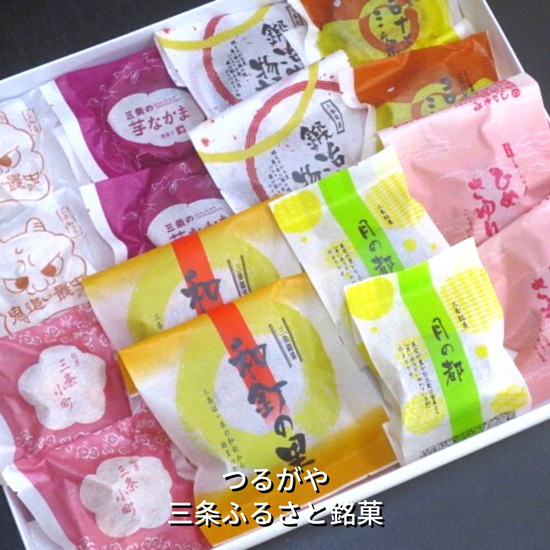 【ふるさと納税】三条ふるさと銘菓 8種×各2個 計16個 詰合せ 菓子 スイーツ 詰め合わせ [つるがや]【010S212】