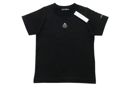 子ども用 半袖Tシャツ TENTOUMUSHI 再帰反射てんとう虫PT 黒 100サイズ｜子供 服 Tシャツ 綿 反射 リフレクター 安全 国産 日本製 赤ちゃん ベビー お祝い [0794]