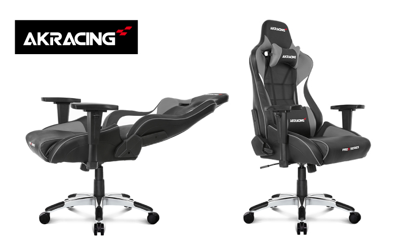 【ふるさと納税限定】AKRacing Pro-X Gaming Chair (Grey) JP エーケーレーシング ゲーミングチェア（ヘッドレスト・ランバーサポート付き） 099H3161