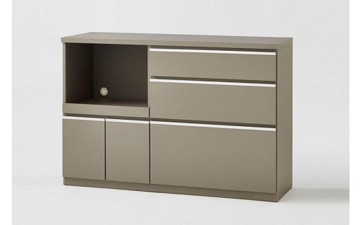 
【開梱設置】キッチンカウンター レンジ台 アンサンブル 幅139.1 アッシュグレイ
