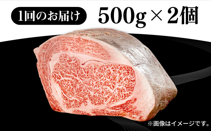 【全6回定期便】 壱岐牛 ロースブロック 1kg（500g×2枚）《壱岐市》【株式会社イチヤマ】 肉 牛肉 ブロック ステーキ BBQ [JFE038] 348000 348000円