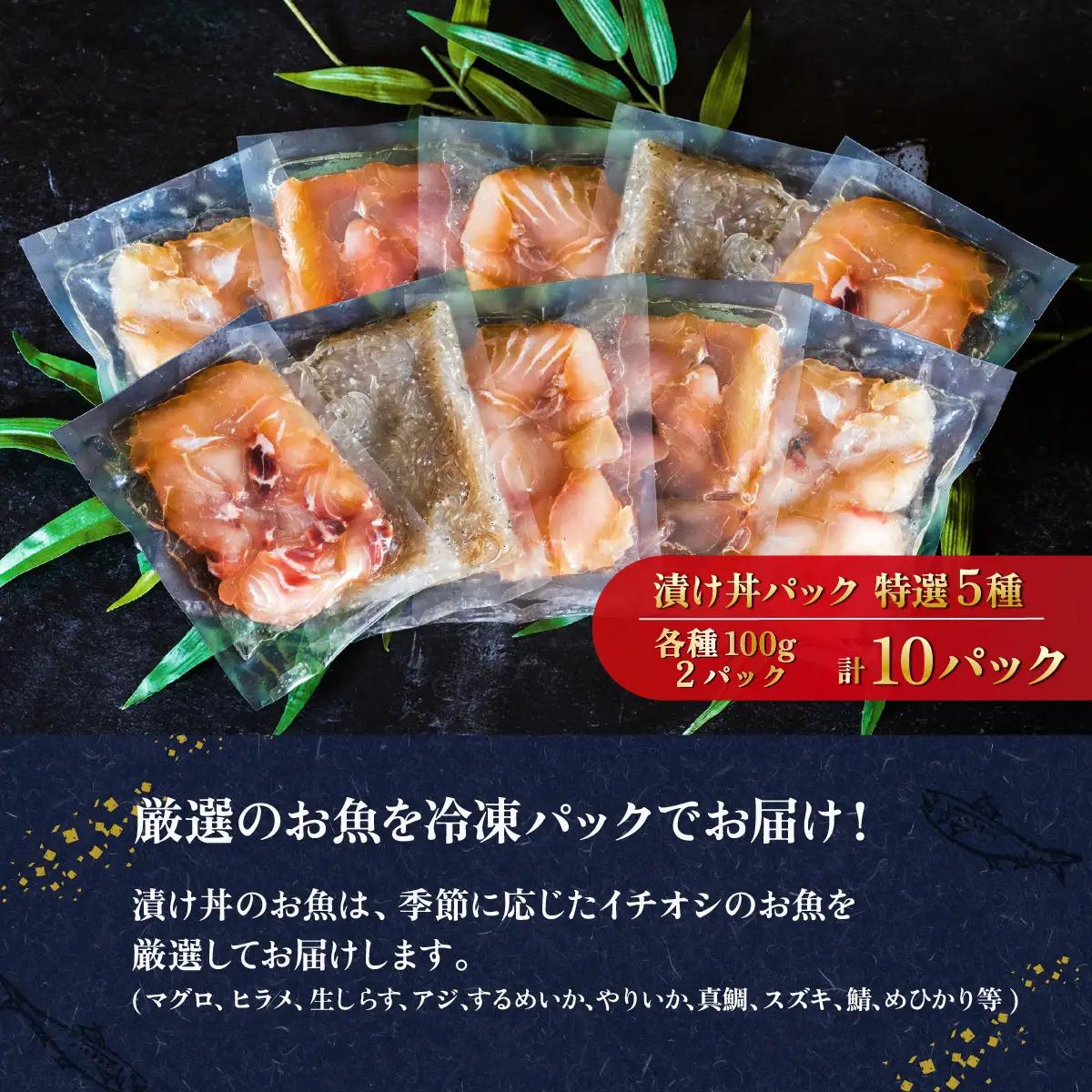 海鮮丼 5種 計10P マグロ 【海鮮丼】