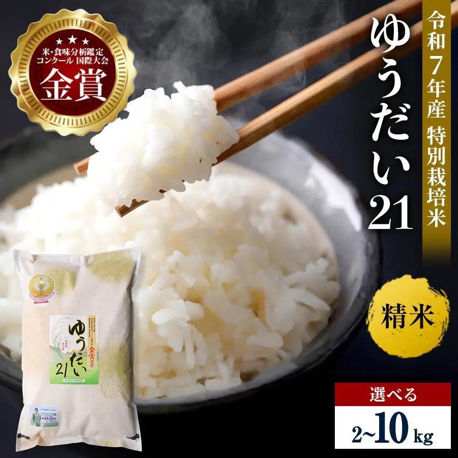 【令和7年産米】米 ゆうだい21 特別栽培米 5kg 白米 [H2101]