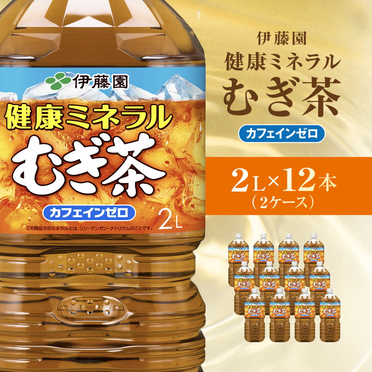 【ふるさと納税】伊藤園 健康ミネラルむぎ茶 健康ミネラルむぎ茶 2L × 12本 ( 2ケース ) 【 ふるさと納税 人気 おすすめ ランキング 麦茶 健康ミネラル麦茶 むぎ茶 カフェインゼロ 健康 箱買い ケース 大容量 国産 千葉県 香取市 送料無料 】 KTRAS004