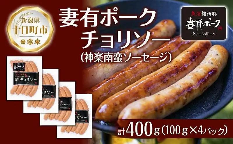 ソーセージ 妻有ポーク チョリソー 100g×4個 ソーセージ