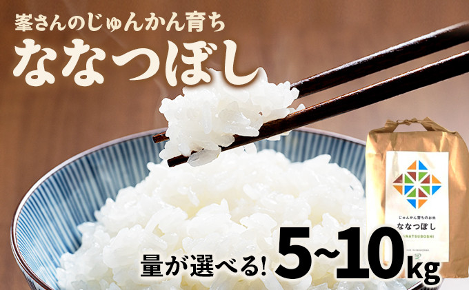 
            【選べる内容量！】令和6年産！峯さんの「じゅんかん育ち」ななつぼし 5kg~10kg
          