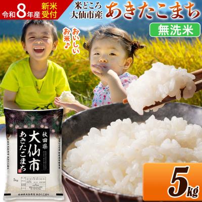 ふるさと納税 大仙市 《令和8年産》 米 あきたこまち【無洗米】 5kg|22_ssn-030501s