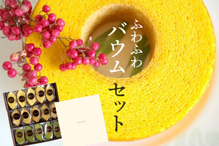 ふわふわバウム セット バウムクーヘン お菓子 スイーツ おやつ グルテンフリー 小麦粉不使用 健康 ヘルシー ルテイン 玄米粉 個包装 小分け ギフト 贈り物 贈答 愛知県 東浦町