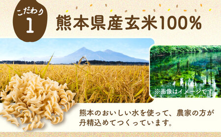 【全12回定期便】玄米パスタ フジッリ20袋セット / 玄米 パスタ 特産品 熊本【株式会社熊本玄米研究所】[BHAF046]