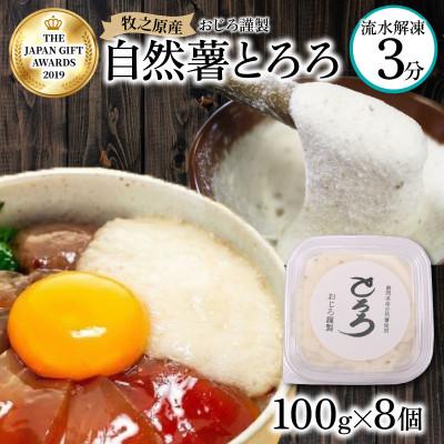 ふるさと納税 牧之原市 とろろ 牧之原産自然薯100% 100g×8パック