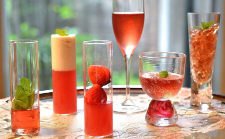 ★お中元★酢飲人気5本セットA（いちご、葡萄、ブルーベリー、林檎、柚子）