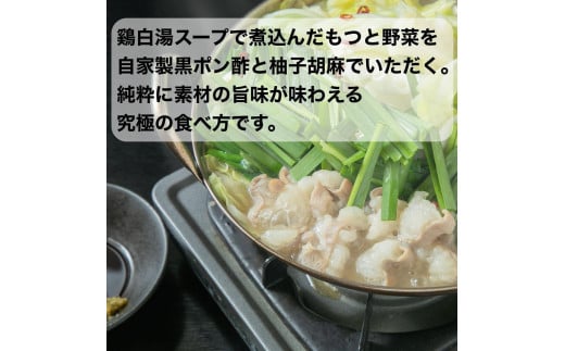 博多水炊き風もつ鍋　4～5人前※商品の発送は4月以降となります