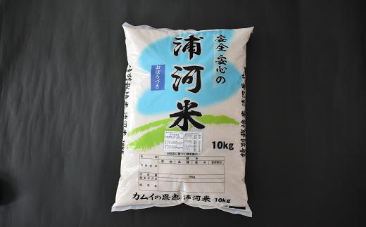 【令和5年産　新米受付開始！】北海道浦河町の特別栽培米「おぼろづき」玄米(10kg×1袋)[37-1146]_イメージ4