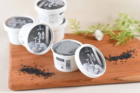 数量限定みまたん黒ごまたっぷりアイス(100ml入り×6カップ)宮崎県産黒ごま 黒ごまと甘乳蘇をミックスさせたごま風味のアイスクリーム！