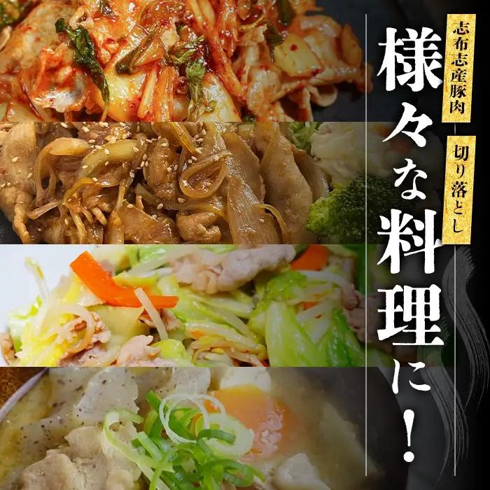 【訳あり】志布志産豚肉切り落とし 計5kg(500g×10P)  国産 鹿児島 豚 豚肉 肉 切り落とし 切落し 真空 真空パック 保存 個包装 炒め物 おかず お弁当 豚キムチ 生姜焼き 野菜炒め 