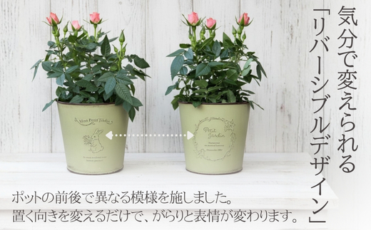 アイアンポット リバーシブル L 深型 3個セット ｜ 植木鉢 おしゃれ 鉢カバー 止水栓付 寄せ植え フラワーベース 花瓶 大きめ アイアン ポット 園芸 ガーデニング アンティーク風 インテリア 