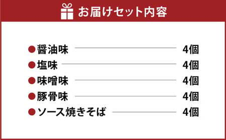 即席めん の バラエティーパック ｜ 桜井食品株式会社 5種類×4食 計20食 無かんすい 即席麺  M16S40