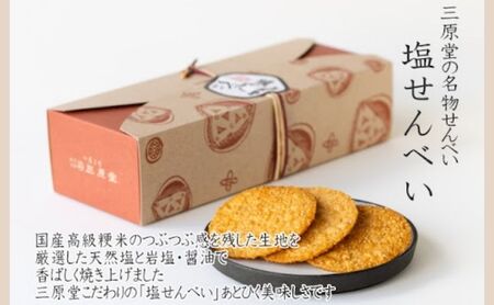 塩せんべい 三原堂名物 30枚入 お菓子 塩せんべい