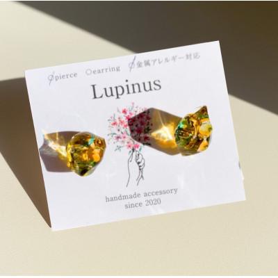 ふるさと納税 小山市 サージカルステンレス金属アレルギー対応ピアス・グリーンカラー