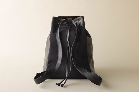 KOHAZE（オールレザーデイパック） リュックサック バックパック 鹿革 革のカシミヤ 野生鹿革 コーデュラナイロン1000D アップサイクルレザー ブラック メンズ レディース ジェンダーレス シ
