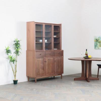 ふるさと納税 旭川市 旭川家具 MUKU工房オリジナル ジャム カップボード 120 ウォールナット_04905 |  | 01