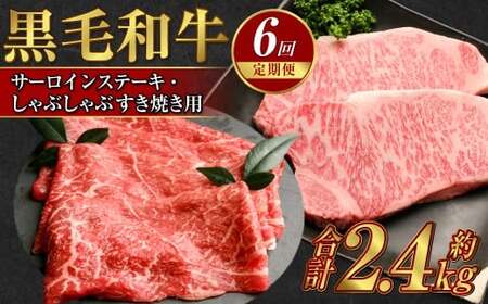 【定期便6か月】岡山 黒毛和牛 美星牛 A4等級以上 牛脂付き 6か月定期便 合計約2400g 生産者直送便 美星町 美星牧場 定期便【黒毛和牛 肉 牛 岡山県 倉敷市 おすすめ 人気】