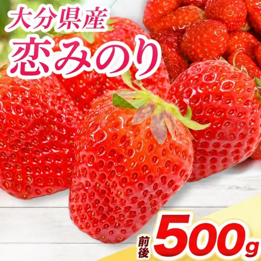 恋みのり × 2パック ( 約500g ) ( 1パック/250g前後 ) | いちご ベリー フルーツ 果物 産地直送 大分県 中津市
