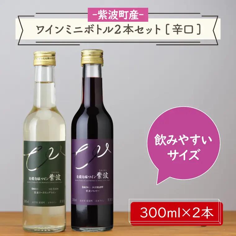 【ふるなびWEEK対象】【自園自醸ワイン紫波】ワインミニボトル２本セット[辛口]（AL056-2）【26/6限定】
