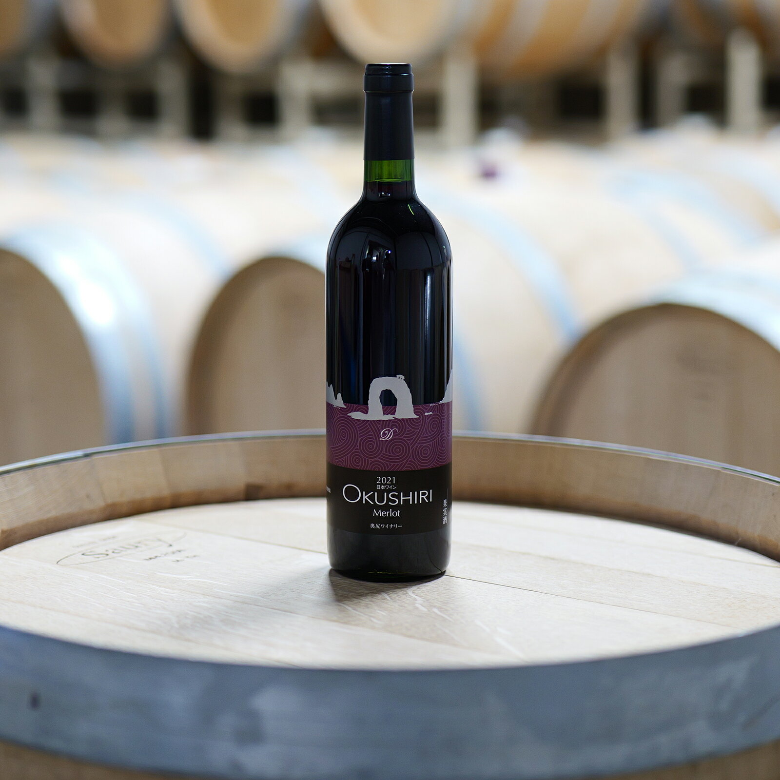 【ふるさと納税】「奥尻ワイン」OKUSHIRI メルロー（赤）ワイン わいん 奥尻ワイン 赤ワイン メルロー 赤 アルコール | 北海道 奥尻町 送料無料